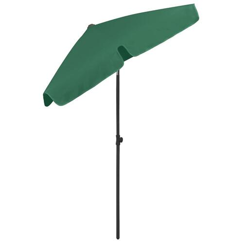Strandparasol 180x120 cm grøn