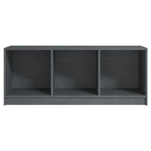 Tv-skab 104x33x41 cm massivt fyrretræ grå