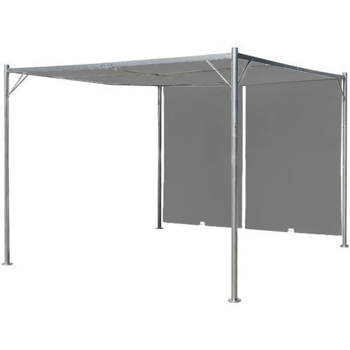 Pergola tilbagetrækkeligt tag 300 x 300 x 225 cm antracitgrå