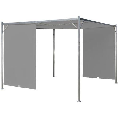 Pergola tilbagetrækkeligt tag 300 x 300 x 225 cm antracitgrå