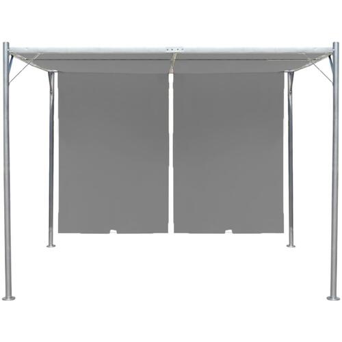 Pergola tilbagetrækkeligt tag 300 x 300 x 225 cm antracitgrå