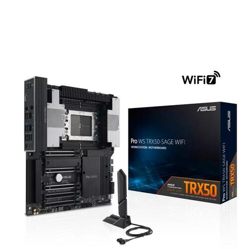 Asus Pro WS TRX50-SAGE WIFI bundkort (AMD STR5, TRX50, ATX)