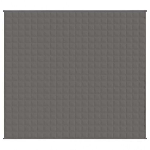 Tyngdetæppe 200×220 cm - 13 kg, grå stof