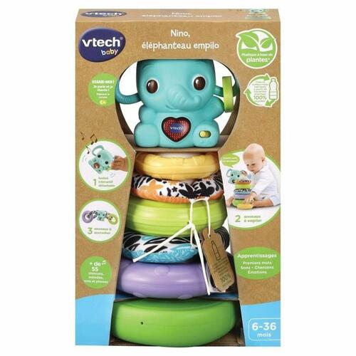 Legetøj til hunde Vtech Baby NINO, ÉLÉPHANTEAU EMPILO 3 EN 1