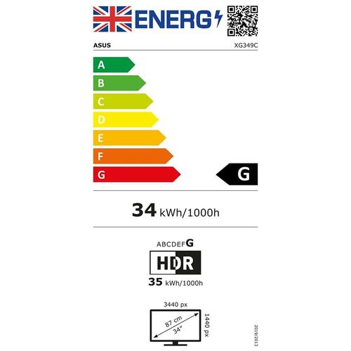 Skærm Asus 90LM06V0-B01A70 IPS 34"