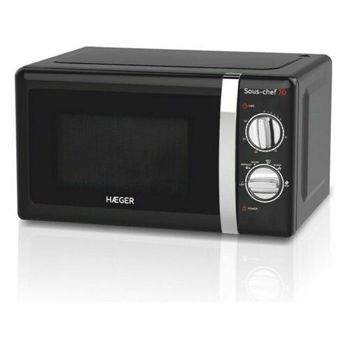 Mikrobølgeovn med Grill Haeger MW-70B.007A 20 L Sort 700W