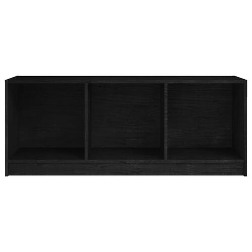 Tv-skab 104x33x41 cm massivt fyrretræ sort