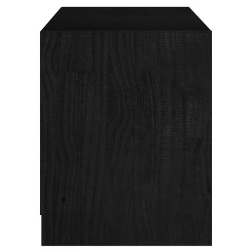 Tv-skab 104x33x41 cm massivt fyrretræ sort