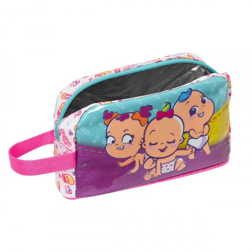 Termomadkasse The Bellies - 21,5 × 12 × 6,5 cm - lilla/turkis/hvid