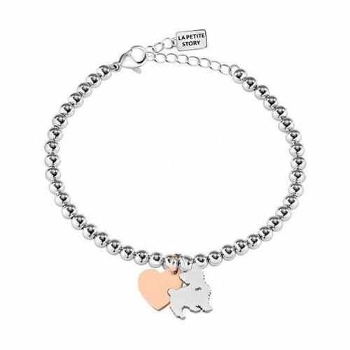 La Petite Story armbånd til kvinder LPS05AQI05 - grå rustfrit stål