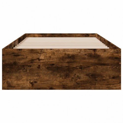Sengeramme med skuffer 90x190 cm - røget eg