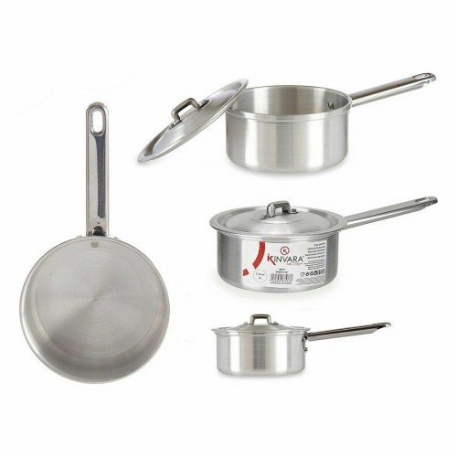 Kinvara kasserolle med låg - aluminium, sølv, Ø 14 cm, 1 l (10 stk.)