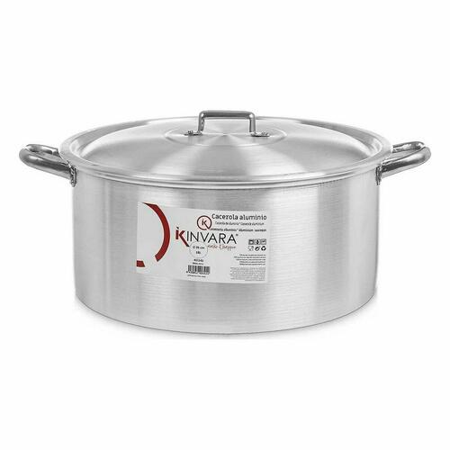 Gryde Med Låg Sølvfarvet Aluminium 18 L (3 enheder)