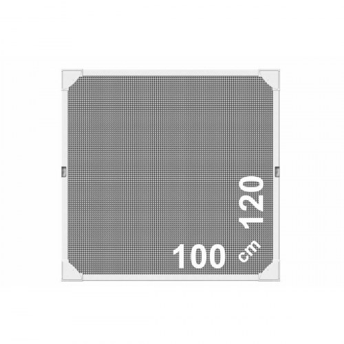 Schellenberg magnetisk myggenet med ramme, glasfiber, hvid 100 x 120 cm
