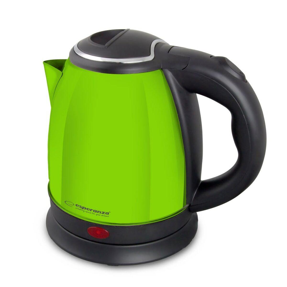 Esperanza EKK128G elkedel 1 l - sort/grøn, 1.350 W