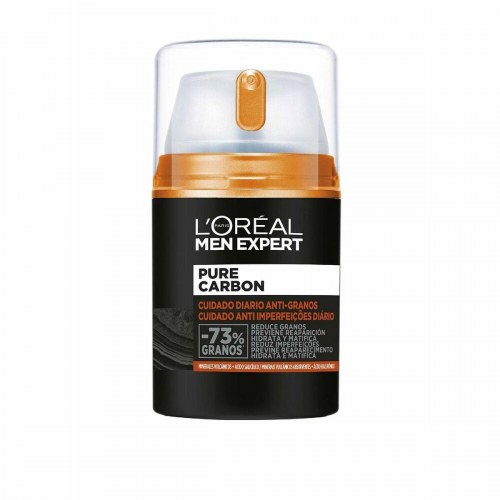 Rensegel til ansigt L'Oréal Men Expert Pure Carbon 50 ml - fugtgivende, mattende, anti-urenheder