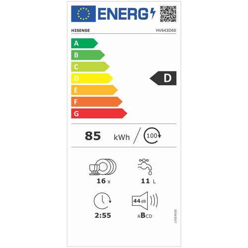 Opvaskemaskine Hisense HV643D60 60 cm