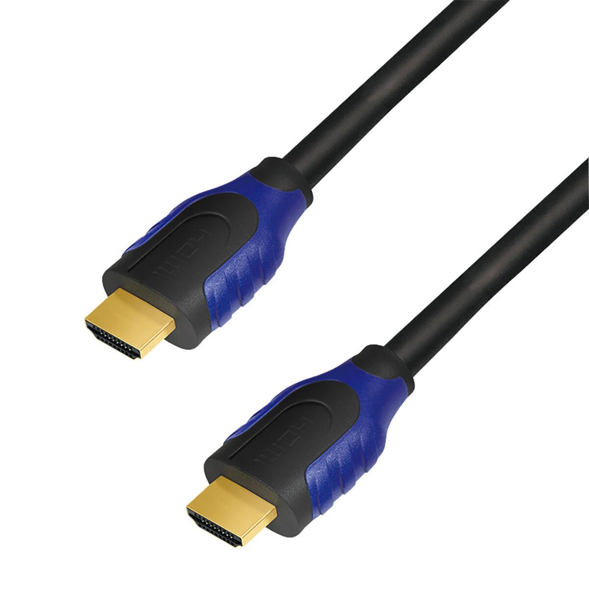 Hdmi Kabel Med Ethernet Logilink Ch0062 Sort