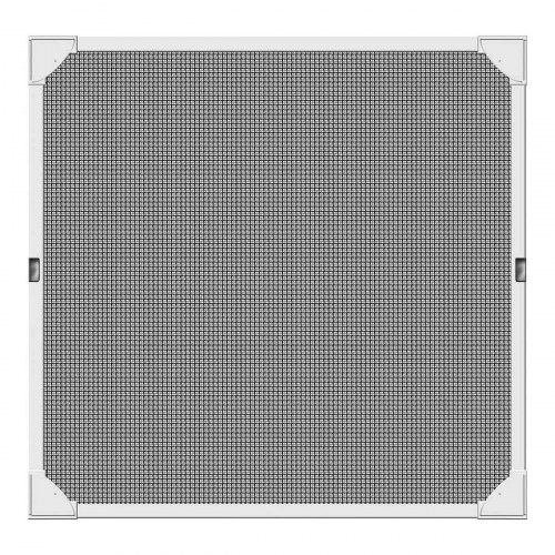Schellenberg magnetisk myggenet med ramme, glasfiber, hvid 100 × 120 cm