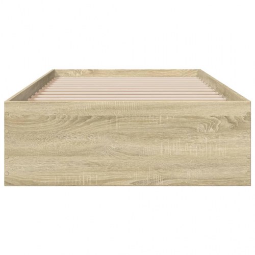 Sengeramme med skuffer 90 x 200 cm - sonoma-eg