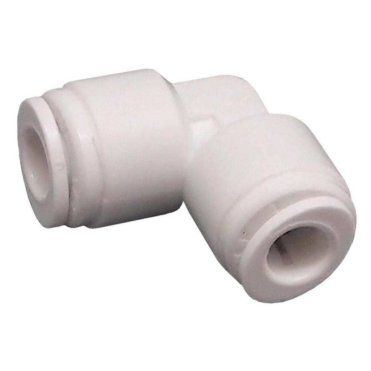 Albue Automatisk 6,3 mm - hvid polyetylen rørdel