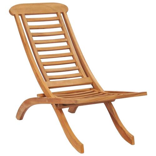 Foldbar havestol 50x90x69 cm massivt teaktræ
