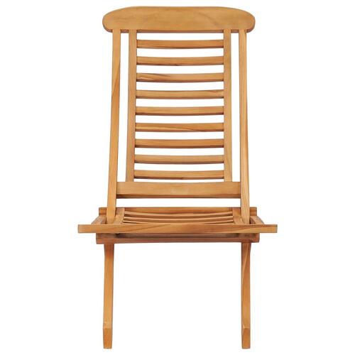 Foldbar havestol 50x90x69 cm massivt teaktræ
