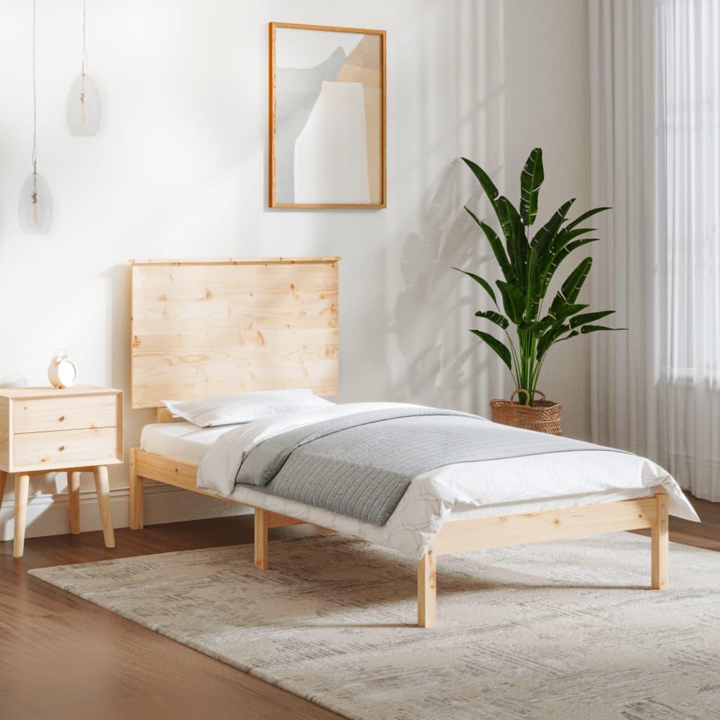 Sengeramme 90x200 cm massivt fyrretræ