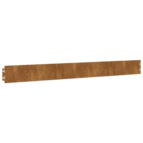 Plænekanter 50 stk. 10x103 cm fleksibel cortenstål