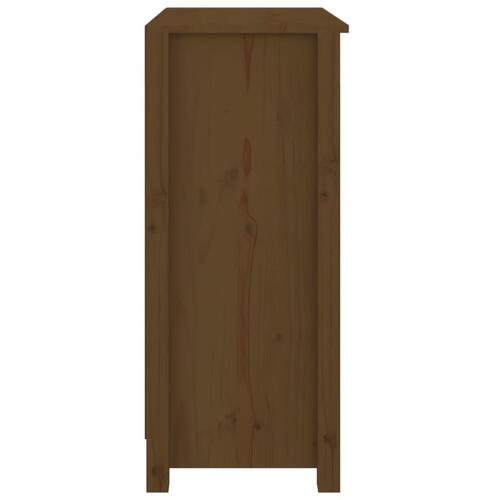 Skænk 70x35x80 cm massivt fyrretræ gyldenbrun