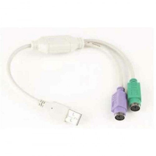 USB til PS/2 omformer GEMBIRD UAPS12 - 30 cm, hvid