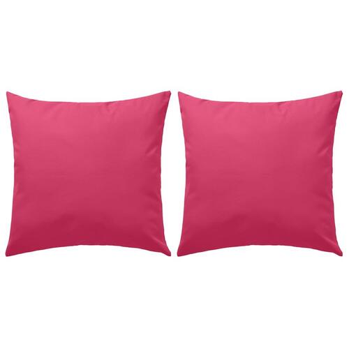 Udendørs puder 2 stk. 60 x 60 cm pink
