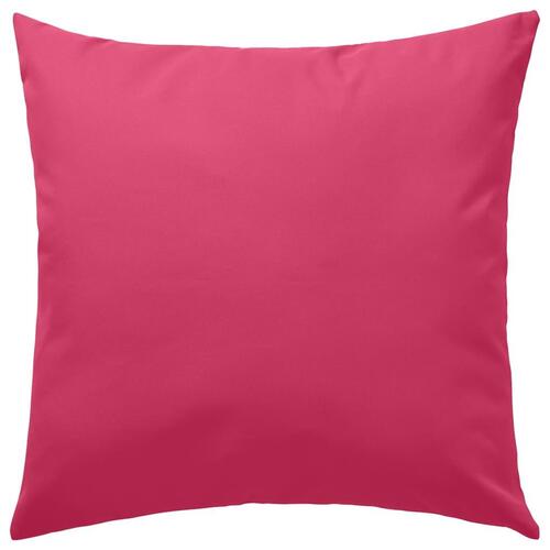 Udendørs puder 2 stk. 60 x 60 cm pink