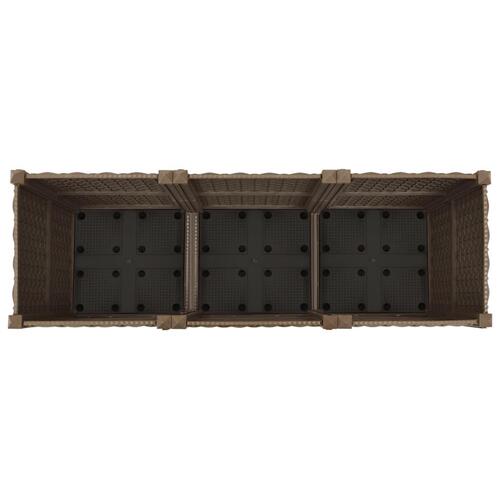 Højbed 120x40x38 cm polypropylen
