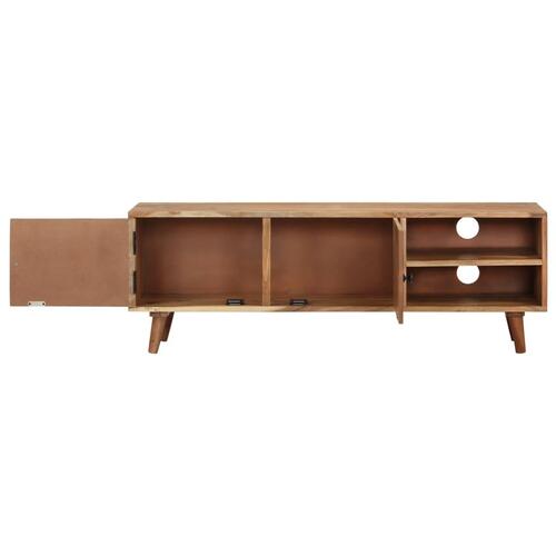 Tv-skab 115x30x39 cm massivt akacietræ