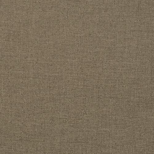 Stolehynder med lav ryg 4 stk. 100x50x4 cm stof gråbrun