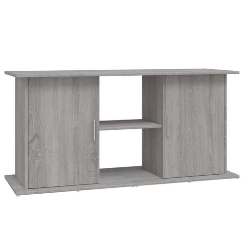 Akvariebord 121x41x58 cm konstrueret træ grå sonoma-eg