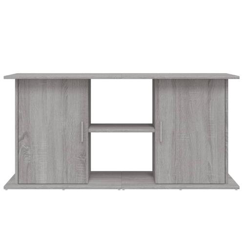 Akvariebord 121x41x58 cm konstrueret træ grå sonoma-eg