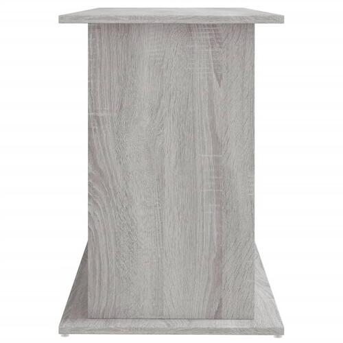 Akvariebord 121x41x58 cm konstrueret træ grå sonoma-eg