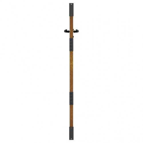 Havelåge 85×150 cm i cortenstål - bambusdesign
