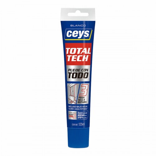 Ceys Total Tech fyldstof/lim, hvid - 125 ml