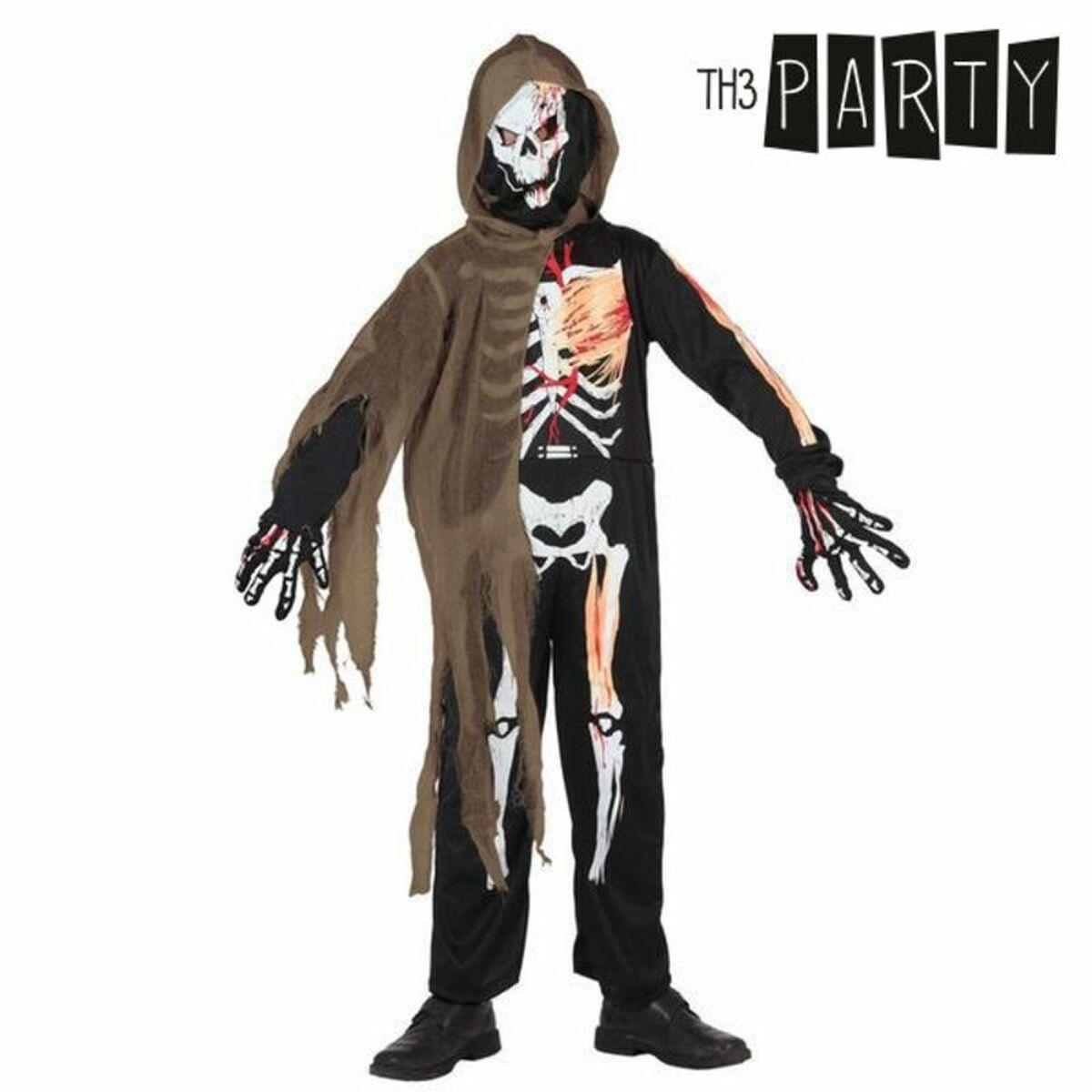 Skeletkostume til børn, 4 dele - 5-6 år