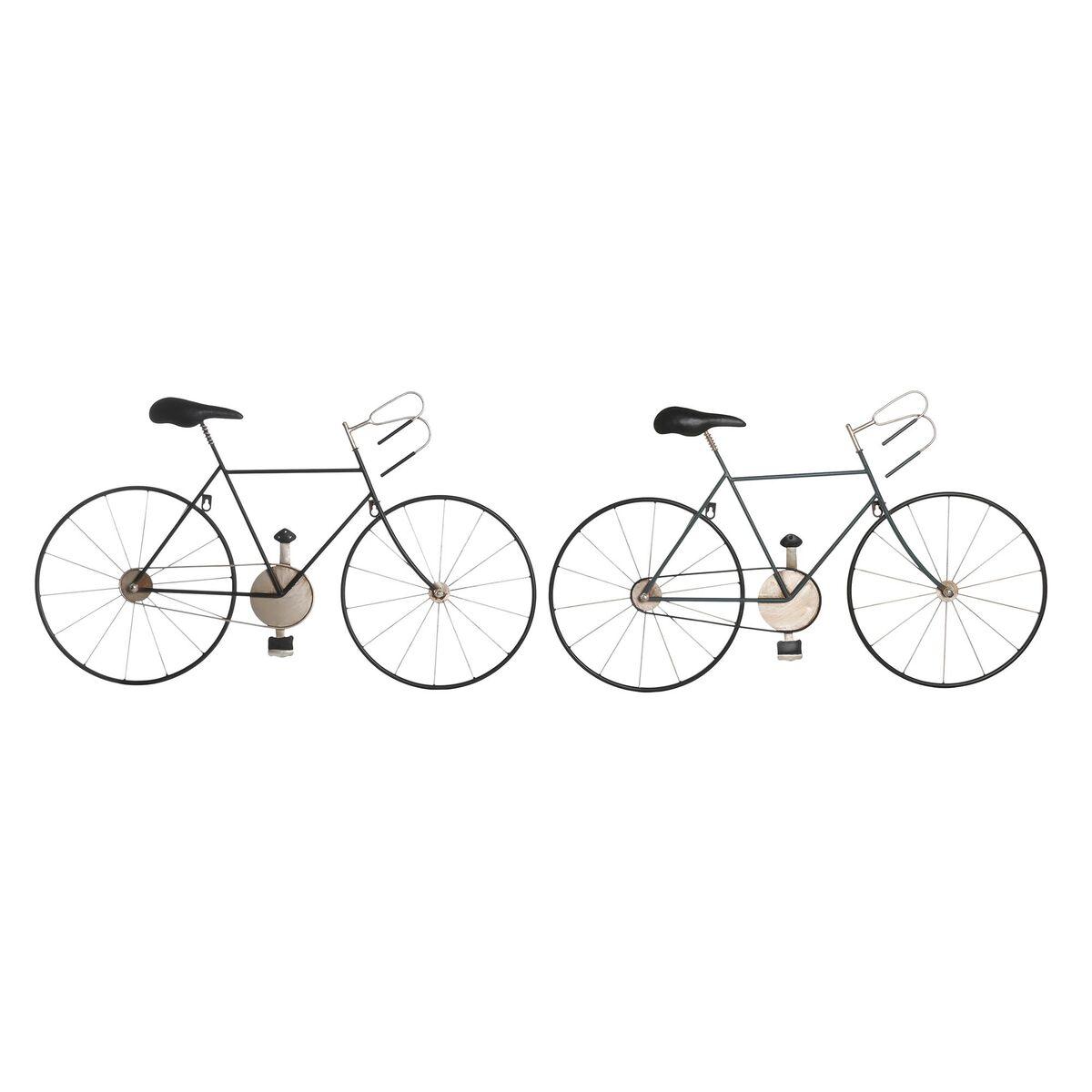Dekorativ figur 78 x 2,5 x 45 cm Cykel Vintage (2 enheder)