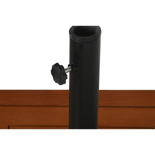 Fod for strandparasol Natur Sort Metal Granit Beton (48 x 48 x 39 cm)