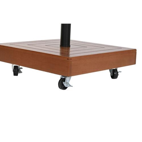 Fod for strandparasol Natur Sort Metal Granit Beton (48 x 48 x 39 cm)