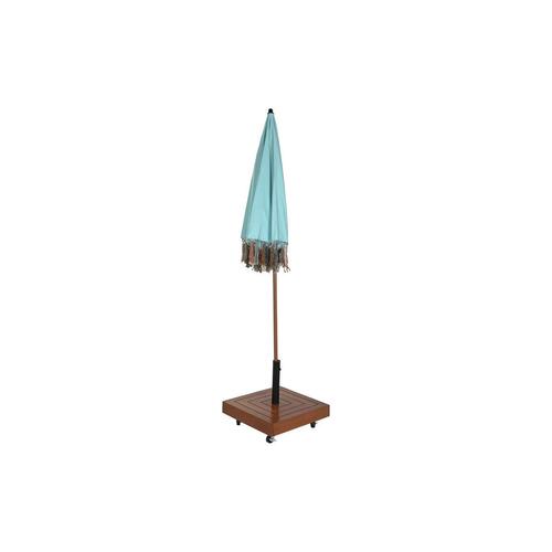 Fod for strandparasol Natur Sort Metal Granit Beton (48 x 48 x 39 cm)
