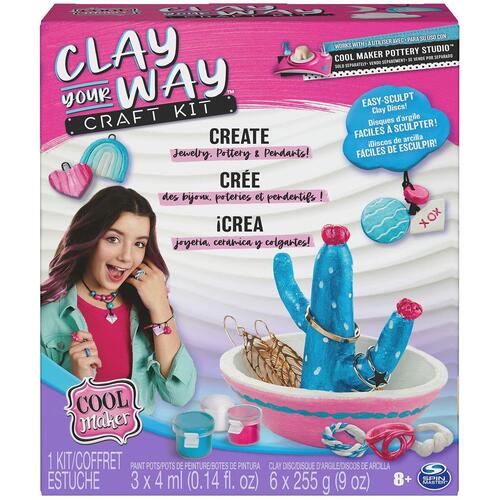 Kit Til at lave Armbånd og Halskæder Spin Master Clay your way Plastik