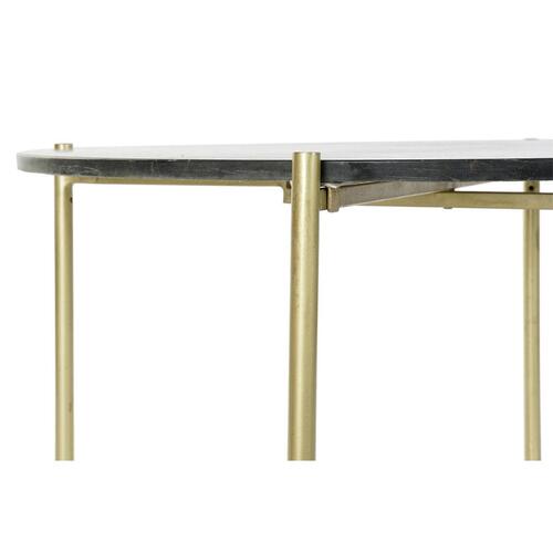 Sofabord 81 x 81 x 44 cm Marmor Jern