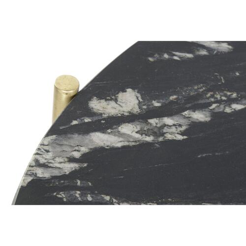 Sofabord 81 x 81 x 44 cm Marmor Jern