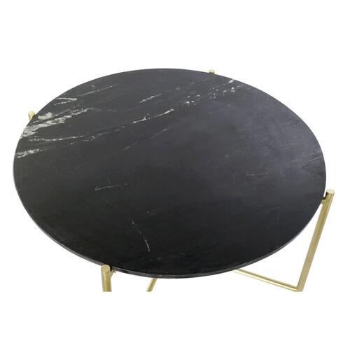 Sofabord 81 x 81 x 44 cm Marmor Jern